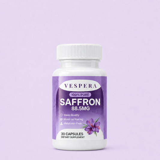 Vespera saffron sleep, 30 capsules, front of bottle
